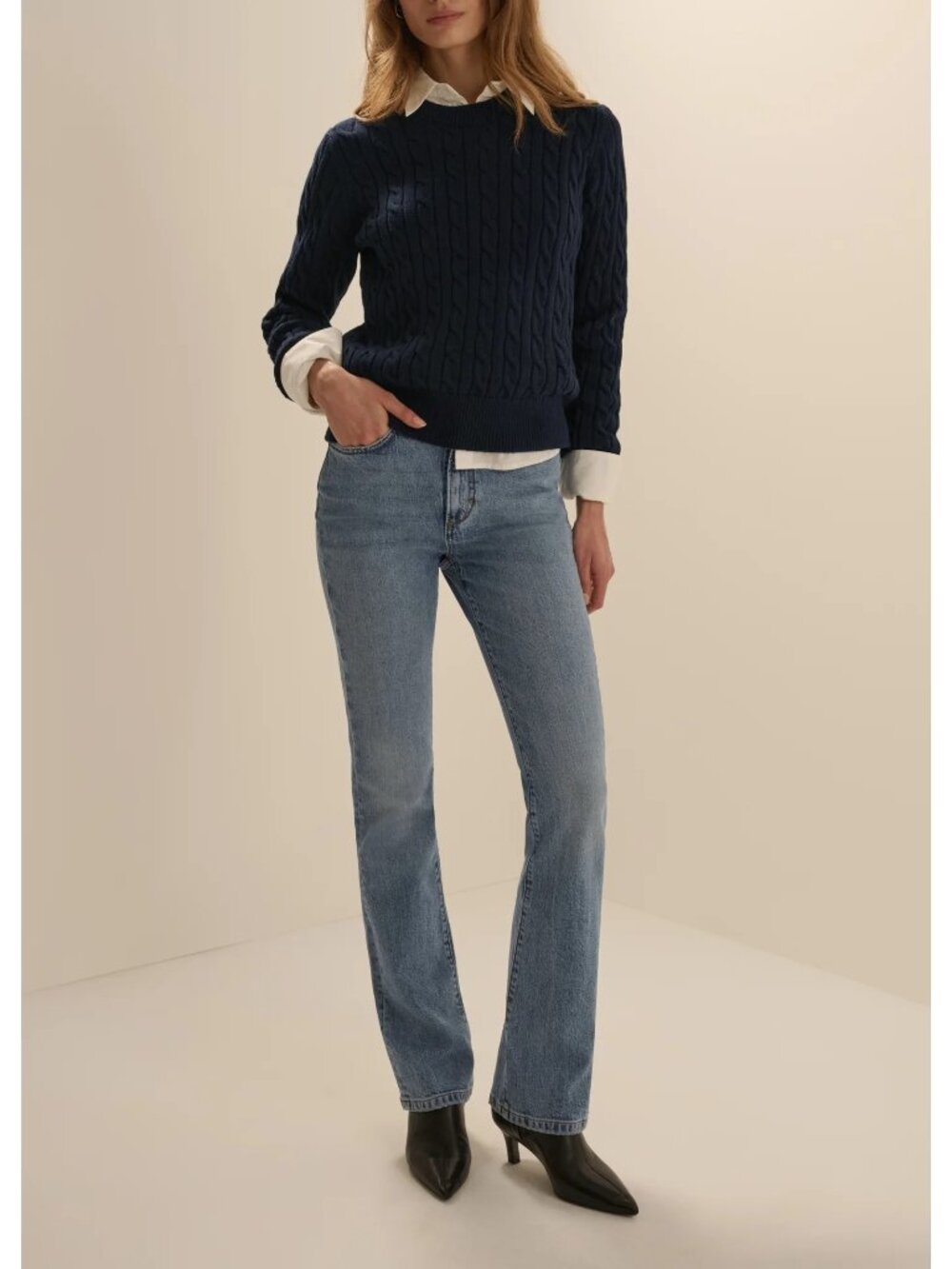 Favorite Daughter The Valentina Boot Super High Rise Mini Bootcut Jeans Size 26
